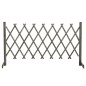 vidaXL Valla de jardín enrejado madera maciza de abeto gris 150x80 cm vidaXL Valla de jardín enrejado madera maciza de abeto gris 150x80 cm