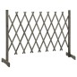 vidaXL Valla de jardín enrejado madera maciza de abeto gris 150x80 cm vidaXL Valla de jardín enrejado madera maciza de abeto gris 150x80 cm