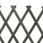 vidaXL Valla de jardín enrejado madera maciza de abeto gris 150x80 cm vidaXL Valla de jardín enrejado madera maciza de abeto gris 150x80 cm