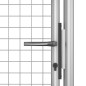 vidaXL Puerta de jardín acero galvanizado plateado 105x150 cm vidaXL Puerta de jardín acero galvanizado plateado 105x150 cm