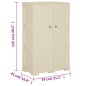 vidaXL Armario de plástico diseño madera blanco angora 79x43x125 cm vidaXL Armario de plástico diseño madera blanco angora 79x43x125 cm