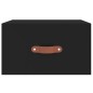 vidaXL Mesita de noche de pared negro 35x35x20 cm vidaXL Mesita de noche de pared negro 35x35x20 cm