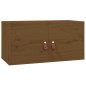 vidaXL Armario de pared 2 uds madera de pino marrón miel 60x30x30 cm vidaXL Armario de pared 2 uds madera de pino marrón miel 60x30x30 cm