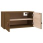 vidaXL Armario de pared 2 uds madera de pino marrón miel 60x30x30 cm vidaXL Armario de pared 2 uds madera de pino marrón miel 60x30x30 cm