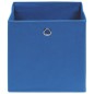 vidaXL Cajas de almacenaje 4 uds tela 32x32x32 cm azul vidaXL Cajas de almacenaje 4 uds tela 32x32x32 cm azul
