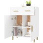 vidaXL Aparador de madera contrachapada blanco 69,5x34x89 cm vidaXL Aparador de madera contrachapada blanco 69,5x34x89 cm