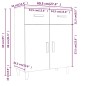 vidaXL Aparador de madera contrachapada blanco 69,5x34x89 cm vidaXL Aparador de madera contrachapada blanco 69,5x34x89 cm