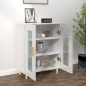 vidaXL Aparador de madera contrachapada blanco brillante 69,5x34x90 cm vidaXL Aparador de madera contrachapada blanco brillante 69,5x34x90 cm