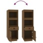 vidaXL Aparador alto madera maciza de pino marrón miel 34x40x108,5 cm vidaXL Aparador alto madera maciza de pino marrón miel 34x40x108,5 cm