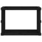vidaXL Soporte para leña de exterior madera pino negro 108x52x74 cm vidaXL Soporte para leña de exterior madera pino negro 108x52x74 cm
