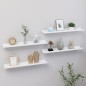 vidaXL Estantes de pared 4 unidades blanco 60x9x3 cm