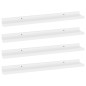 vidaXL Estantes de pared 4 unidades blanco 60x9x3 cm