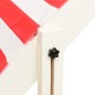 vidaXL Arenero con tejado ajustable madera abeto blanco y rojo UV50
