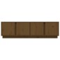 vidaXL Mueble de TV madera maciza de pino marrón miel 140x40x40 cm