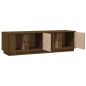 vidaXL Mueble de TV madera maciza de pino marrón miel 140x40x40 cm