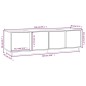 vidaXL Mueble de TV madera maciza de pino marrón miel 140x40x40 cm