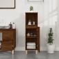 vidaXL Armario de baño madera contrachapada marrón roble 30x30x100 cm vidaXL Armario de baño madera contrachapada marrón roble 30x30x100 cm