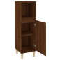 vidaXL Armario de baño madera contrachapada marrón roble 30x30x100 cm vidaXL Armario de baño madera contrachapada marrón roble 30x30x100 cm