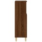 vidaXL Armario de baño madera contrachapada marrón roble 30x30x100 cm vidaXL Armario de baño madera contrachapada marrón roble 30x30x100 cm