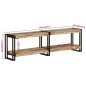 vidaXL Mueble de TV madera maciza reciclada 140x30x40 cm