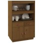 vidaXL Aparador de madera maciza de pino marrón miel 67x40x108,5 cm vidaXL Aparador de madera maciza de pino marrón miel 67x40x108,5 cm