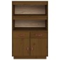 vidaXL Aparador de madera maciza de pino marrón miel 67x40x108,5 cm vidaXL Aparador de madera maciza de pino marrón miel 67x40x108,5 cm