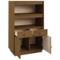 vidaXL Aparador de madera maciza de pino marrón miel 67x40x108,5 cm vidaXL Aparador de madera maciza de pino marrón miel 67x40x108,5 cm
