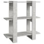 vidaXL Estantería/divisor de espacios gris hormigón 80x30x87 cm vidaXL Estantería/divisor de espacios gris hormigón 80x30x87 cm