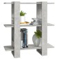 vidaXL Estantería/divisor de espacios gris hormigón 80x30x87 cm vidaXL Estantería/divisor de espacios gris hormigón 80x30x87 cm