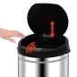 vidaXL Cubo de basura con sensor automático 50 L acero inoxidable vidaXL Cubo de basura con sensor automático 50 L acero inoxidable