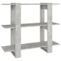 vidaXL Estantería/divisor de espacios gris hormigón 100x30x87 cm vidaXL Estantería/divisor de espacios gris hormigón 100x30x87 cm