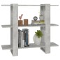 vidaXL Estantería/divisor de espacios gris hormigón 100x30x87 cm vidaXL Estantería/divisor de espacios gris hormigón 100x30x87 cm