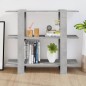 vidaXL Estantería/divisor de espacios gris hormigón 100x30x87 cm vidaXL Estantería/divisor de espacios gris hormigón 100x30x87 cm