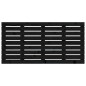 vidaXL Cabecero de cama de pared madera maciza pino negro 126x3x63 cm