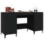 vidaXL Escritorio de madera contrachapada negro 140x50x75 cm vidaXL Escritorio de madera contrachapada negro 140x50x75 cm