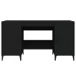 vidaXL Escritorio de madera contrachapada negro 140x50x75 cm vidaXL Escritorio de madera contrachapada negro 140x50x75 cm