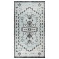 vidaXL Alfombra de exterior tejido plano verde y gris 115x170 cm