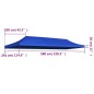 vidaXL Techo de carpa para celebraciones 3x6 m azul vidaXL Techo de carpa para celebraciones 3x6 m azul