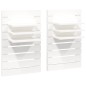 vidaXL Estantes mesitas de pared 2 uds madera maciza de pino blanco vidaXL Estantes mesitas de pared 2 uds madera maciza de pino blanco