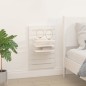 vidaXL Estantes mesitas de pared 2 uds madera maciza de pino blanco vidaXL Estantes mesitas de pared 2 uds madera maciza de pino blanco