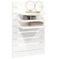 vidaXL Estantes mesitas de pared 2 uds madera maciza de pino blanco vidaXL Estantes mesitas de pared 2 uds madera maciza de pino blanco