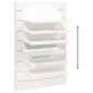 vidaXL Estantes mesitas de pared 2 uds madera maciza de pino blanco vidaXL Estantes mesitas de pared 2 uds madera maciza de pino blanco