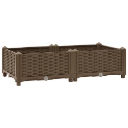 vidaXL Arriate 80x40x23 cm polipropileno