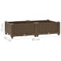 vidaXL Arriate 80x40x23 cm polipropileno