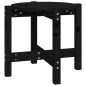 vidaXL Mesa de centro de madera maciza de pino negro Ø52,5x45 cm vidaXL Mesa de centro de madera maciza de pino negro Ø52,5x45 cm