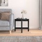 vidaXL Mesa de centro de madera maciza de pino negro Ø52,5x45 cm vidaXL Mesa de centro de madera maciza de pino negro Ø52,5x45 cm