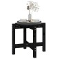 vidaXL Mesa de centro de madera maciza de pino negro Ø52,5x45 cm vidaXL Mesa de centro de madera maciza de pino negro Ø52,5x45 cm