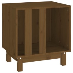 vidaXL Cama para perros madera maciza pino marrón miel 50x40x52 cm