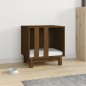 vidaXL Cama para perros madera maciza pino marrón miel 50x40x52 cm
