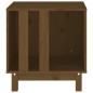 vidaXL Cama para perros madera maciza pino marrón miel 50x40x52 cm